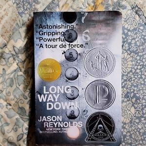 The book..Long Way Down by Jason Reynolds